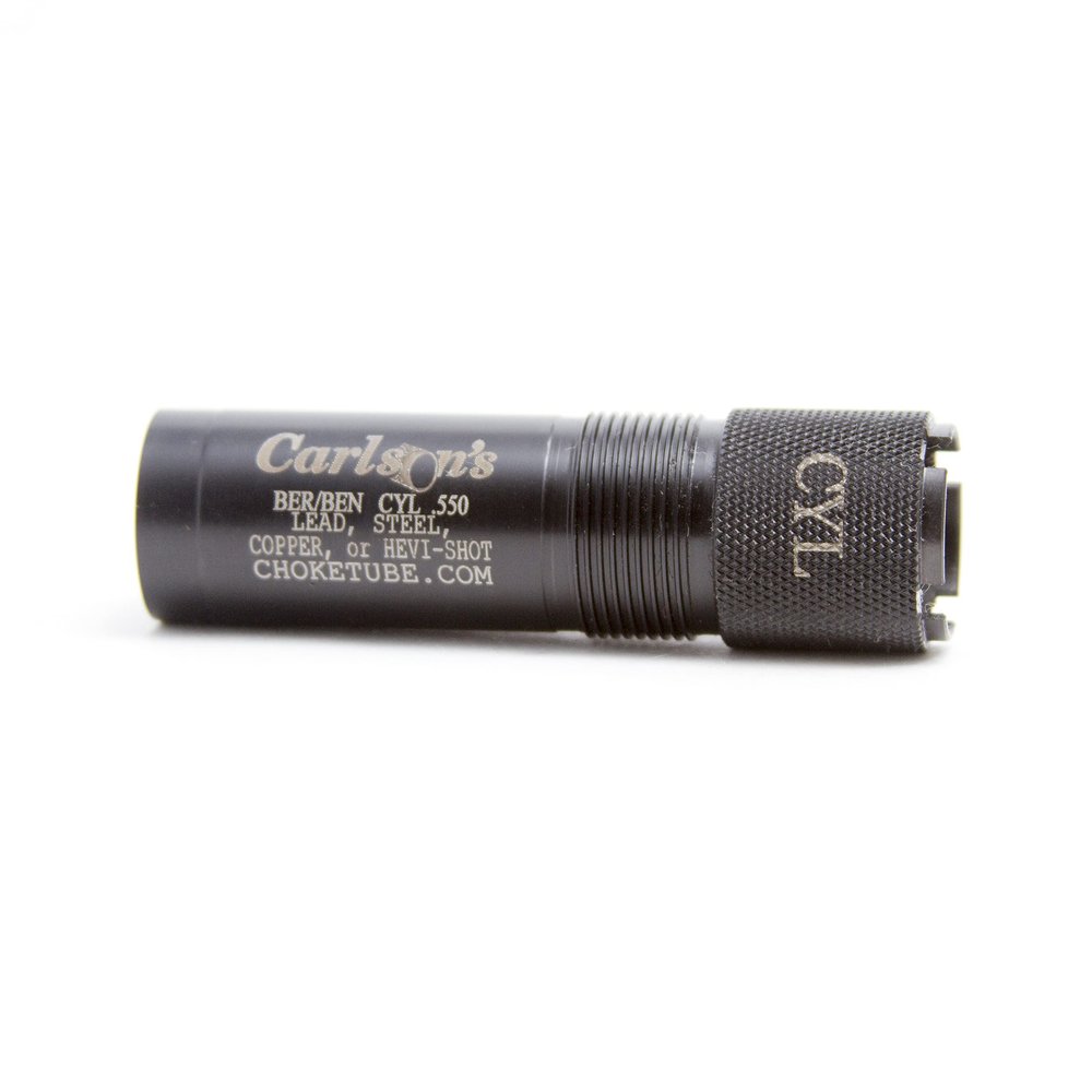 Carlson's Choke Tubes 28 Gauge Compatible for Beretta Benelli Mobil [ Cylinder | 0.550 Diameter ] Blued Steel | Blued Sporting Clays Choke Tube | Made in USA