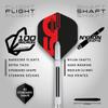 RED DRAGON Darts - Axis 24 Gram Tungsten Darts Set with Flights, Shafts (Stems) and Wallet view 3