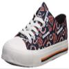FOCO Green Bay Packers NFL Womens Low Top Repeat Print Canvas Shoes - 9 view 1