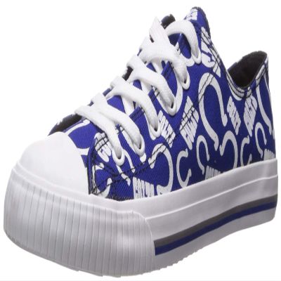 FOCO Indianapolis Colts NFL Womens Low Top Repeat Print Canvas Shoes - 7