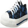 FOCO Carolina Panthers NFL Womens Low Top Repeat Print Canvas Shoes - 8 view 1