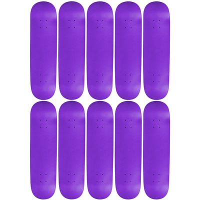 Moose 10 Count 8.25" Blank Skateboard Deck Neon Purple 7-Ply Canadian Maple