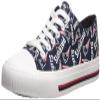 FOCO New England Patriots NFL Womens Low Top Repeat Print Canvas Shoes - 8