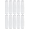 Moose 10 Count 7.63" Blank Skateboard Deck Dipped White 7-Ply Canadian Maple view 1