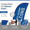 Air Force Falcons College Sports Printed Feather Flag - NCAA Licensed - Super Polyester - School Banner (White, Blue) (7.5' Cross Base) view 2