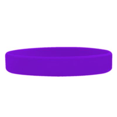 SayitBands 5 Custom Dark Purple Debossed Silicone Wristband