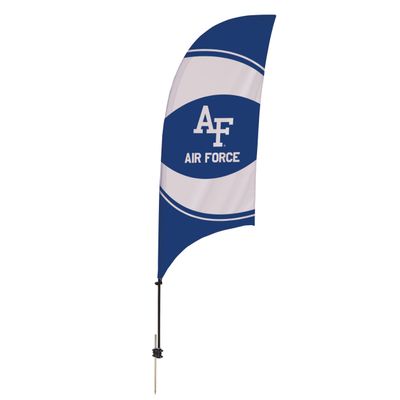 Air Force Falcons College Sports Printed Feather Flag - NCAA Licensed - Super Polyester - School Banner (Blue) (7.5' Spike Base)
