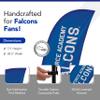 Air Force Falcons College Sports Printed Feather Flag - NCAA Licensed - Super Polyester - School Banner (White, Blue) (7.5' Spike Base) view 2