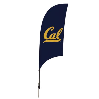 California Bears College Sports Printed Feather Flag - NCAA Licensed - Super Polyester - School Banner (Navy Blue) (7.5' Spike Base)