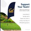 California Bears College Sports Printed Feather Flag - NCAA Licensed - Super Polyester - School Banner (Navy Blue) (7.5' Spike Base) view 4