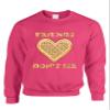 ALLNTRENDS Adult Sweatshirt Friends Don't Lie Shirt Waffle Top Cool Trendy Gift (M, Heliconia Pink) view 1