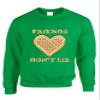 ALLNTRENDS Adult Sweatshirt Friends Don't Lie Shirt Waffle Top Cool Trendy Gift (M, Irish Green) view 1