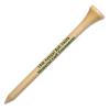 500 Personalized Custom Golf Tees - 1 Color Imprint 2-3/4" Natural view 1