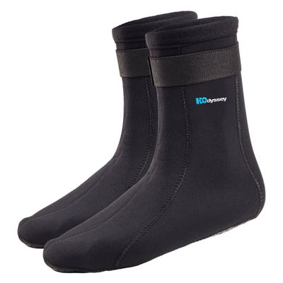 H2ODYSSEY 3mm Neoprene Sock - Extra High Ankle & Traction Sole (as1, alpha, x_s, regular, regular)