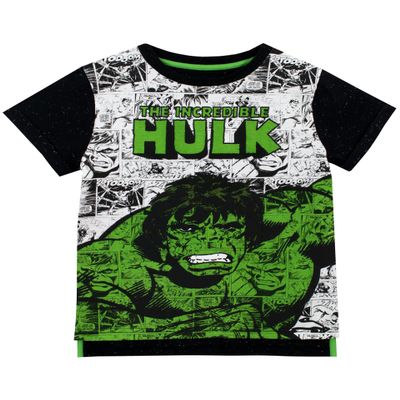 Marvel Tshirt | The Incredible Hulk Shirt | Short Sleeve Boys Shirts | Superhero Tee |Size 7 Multicoloured