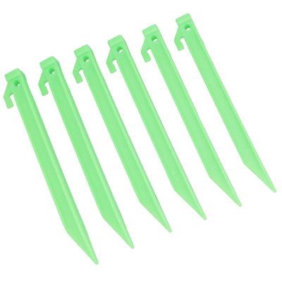 Heavy Duty Plastic Tent/Awnings Pegs for Camping Caravans 220mm Long 6pc