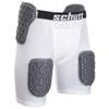 Schutt ProTech Youth All-in-One Football Girdle Padded Compression Shorts with Integrated Pads, White, Small view 1