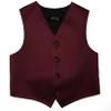 Spencer J's Boys Formal Tuxedo Vest Tie and Bowtie set Variety of Colors (3-4, Burgundy) view 2