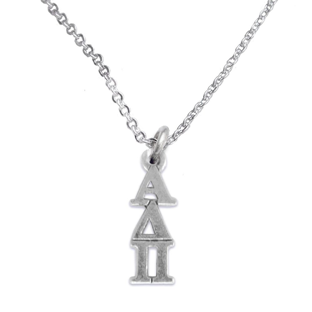 Alpha Delta Pi, Sterling Silver 18 Inch Necklace Chain, Solid .925 Sterling, Not Plated Or Coated, Hypoallergenic-Safe Nickel, Lead, Cadmium Free Charm