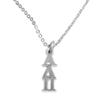 Alpha Delta Pi, Sterling Silver 18 Inch Necklace Chain, Solid .925 Sterling, Not Plated Or Coated, Hypoallergenic-Safe Nickel, Lead, Cadmium Free Charm view 1