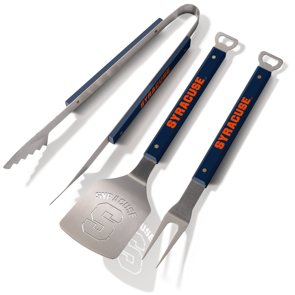 YouTheFan 9028680 NCAA Syracuse Orange Spirit Series 3-Piece BBQ Set, 22" x 9", Team Colors