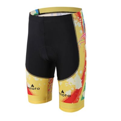 Uriah Women's Cycling Shorts 3D Coolmax Gel Padded Raibow Sky Size L(CN)