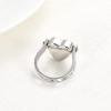 constantlife Cremation Ring for Ashes Engravable Heart Urn Finger Ring Necklace Stainless Steel Memorial Jewelry #6#7#8#9 (A-Silver-8) view 3