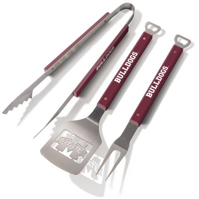 YouTheFan 5021787 NCAA Mississippi State Bulldogs Spirit Series 3-Piece BBQ Set, 22" x 9", Team Colors