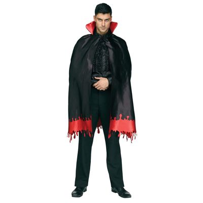 Fun World Unisex-Adult's 46" Count Crypt Cape, Multi, Standard