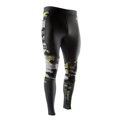 McDavid Men's Recovery Max Tight - Black/Hydro Camo Bright Teal - 2XL