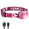 Foxelli USB-C Rechargeable LED Headlamp  Super Bright, Lightweight Head Lamp for Running, Camping, Hiking & Work  Comfortable Fit for Adults & Kids view 1
