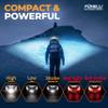 Foxelli USB-C Rechargeable LED Headlamp  Super Bright, Lightweight Head Lamp for Running, Camping, Hiking & Work  Comfortable Fit for Adults & Kids view 2