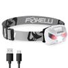 Foxelli USB-C Rechargeable LED Headlamp  Super Bright, Lightweight Head Lamp for Running, Camping, Hiking & Work  Comfortable Fit for Adults & Kids view 1