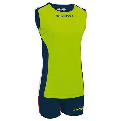 Givova KITV06, Unisex_Adult, Giallo Fluo-Blu, L