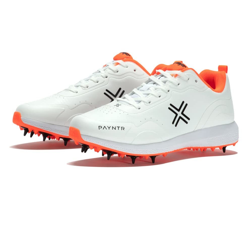 Payntr XPF-22 Cricket Spikes - 11 - White