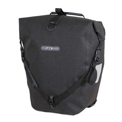 ORTLIEB OR-F5505 Bicycle Side Bag, Rear Bag, Black Reflex