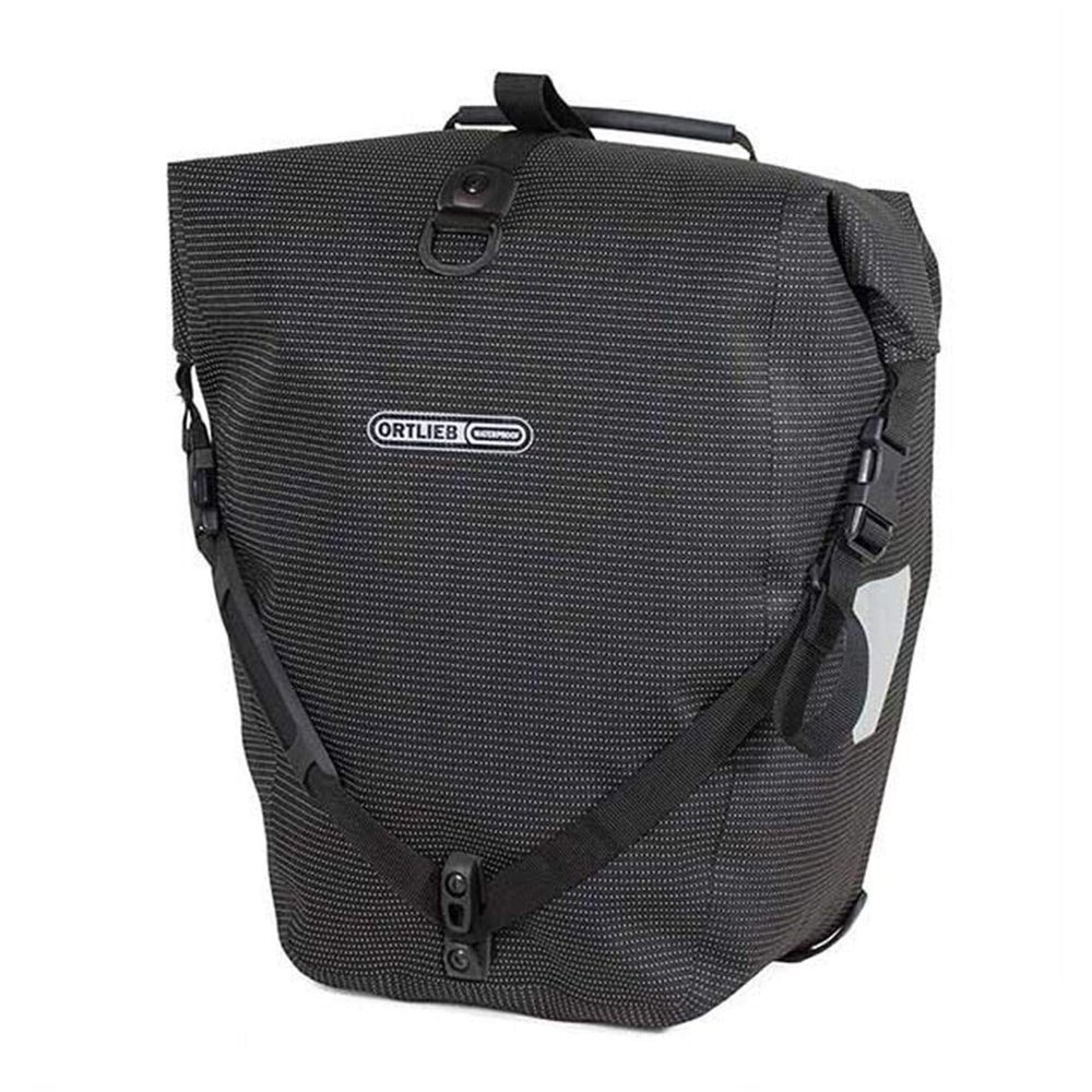 ORTLIEB OR-F5505 Bicycle Side Bag, Rear Bag, Black Reflex
