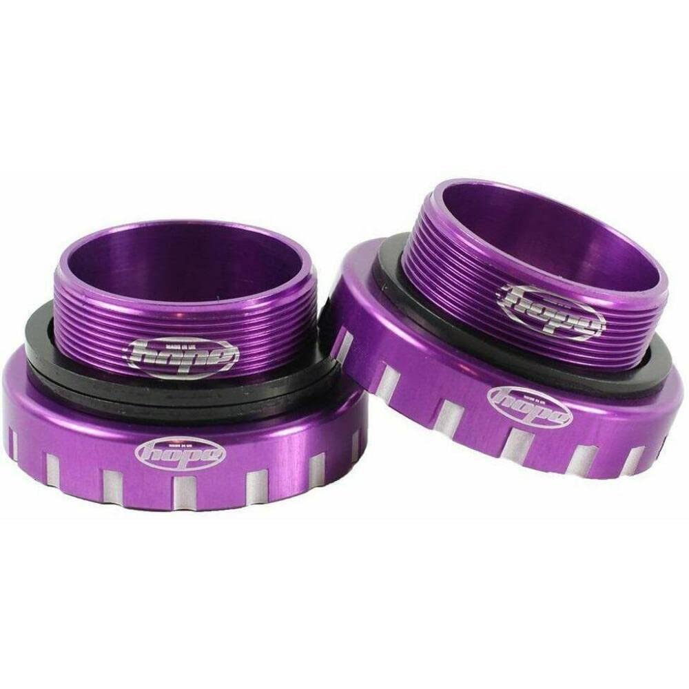 Hope Technology Bottom Bracket Threaded | 30mm Axle | 68 73 83 100 120 Width | Stainless Steel Bearings | Purple