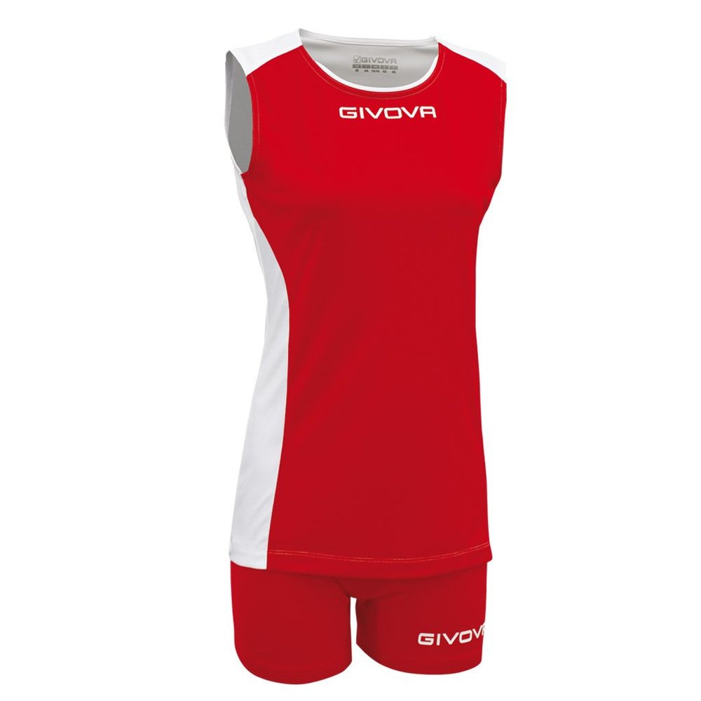 Givova KITV06, Unisex_Adult, Rosso-Bianco, XS
