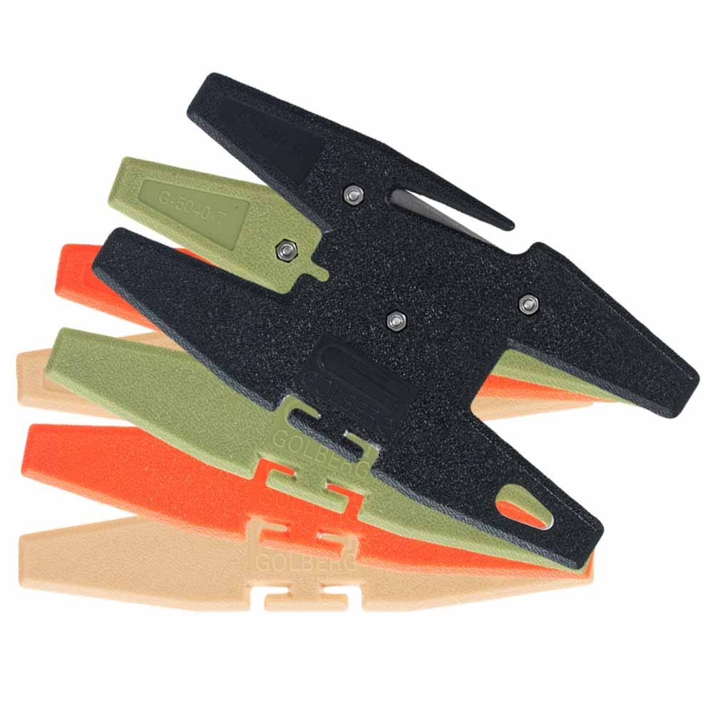 GOLBERG Spool Tool Winder - Holds up to 100 Feet of Paracord - Perfect for Your Survival and Bug Out Bags - All in One Holder - (Olive)