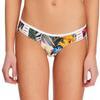Eidon women's Rebel Bikini Bottom Swimsuit with Front Strappy Detail, Kalei Black Floral Print, X-Large view 1