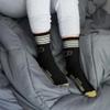 For Bare Feet NCAA Purdue Boilermakers 4 Stripe Deuce Crew Sock Team Color MEDIUM view 4
