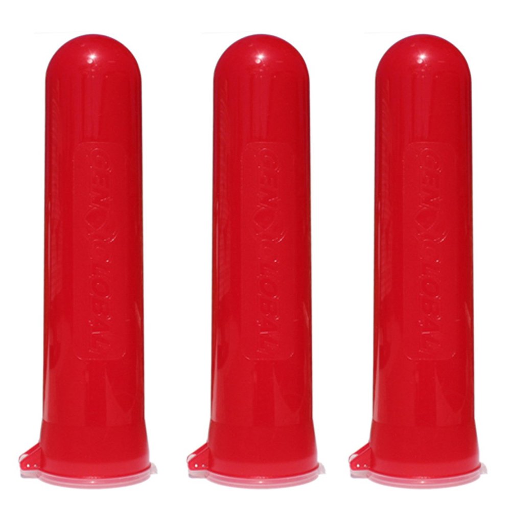 Gen X Global LOT of 3 GXG .68 Caliber 140 Round Paintball Pods/Tubes (Red)