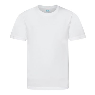 AWDis Childrens/Kids Cool Smooth T-Shirt (12/13 Years) (Arctic White)