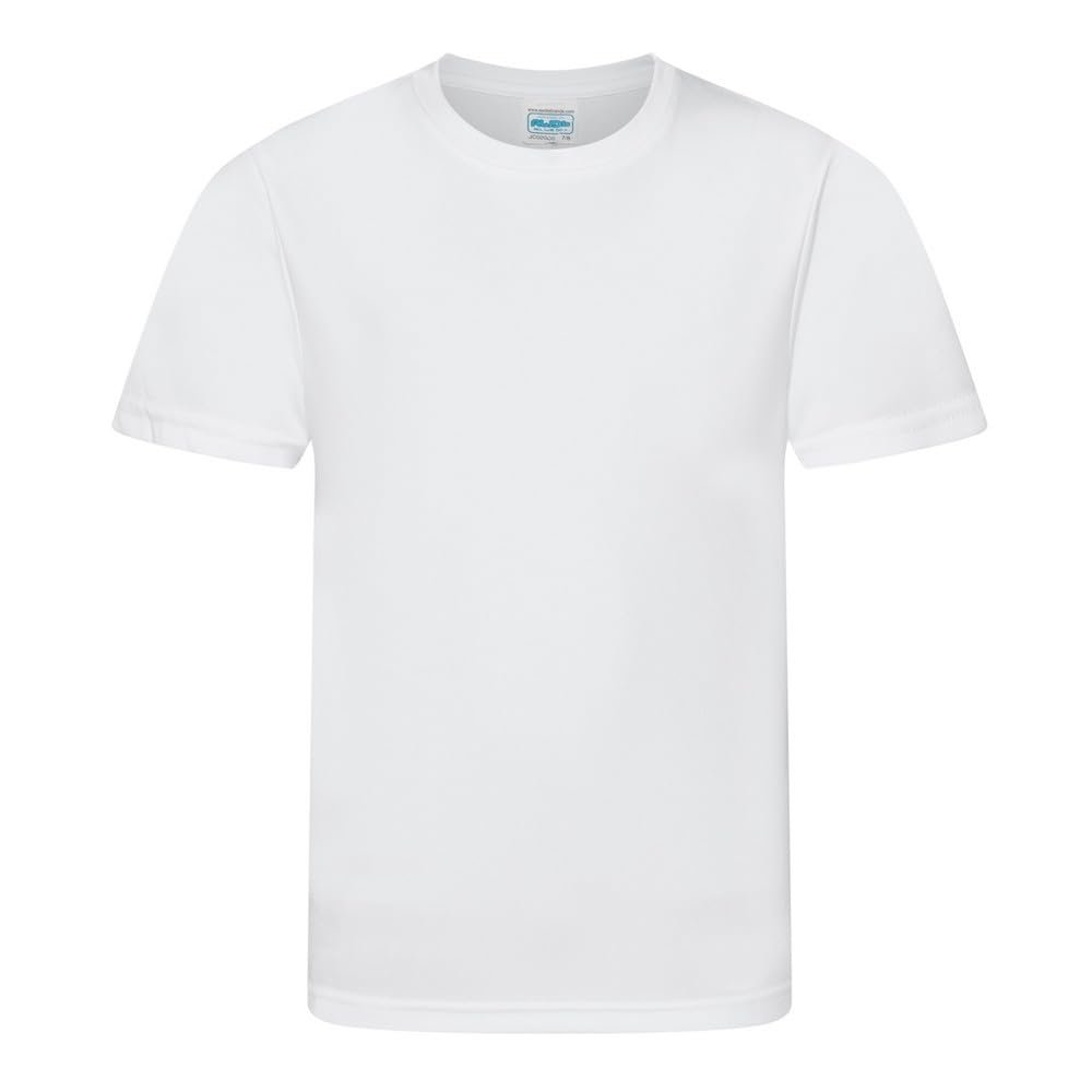 AWDis Childrens/Kids Cool Smooth T-Shirt (12/13 Years) (Arctic White)
