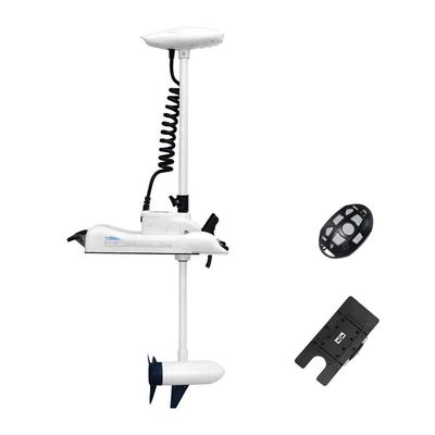 AQUOS Haswing CaymanB Electric Bow Mount 12V Saltwater & Freshwater Trolling Motor - 55lbs Thrust, 54in Shaft, with Wireless Remote & Quick Release Bracket