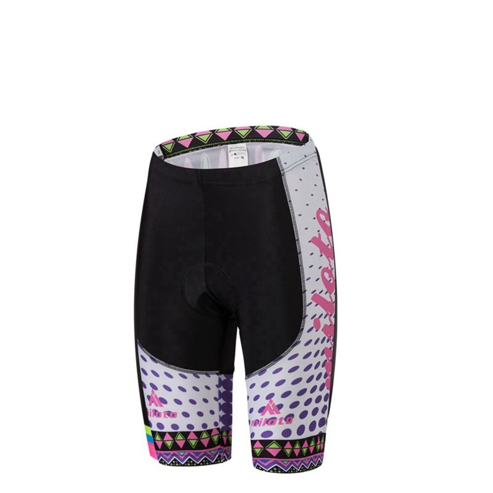 Uriah Women's Cycling Shorts 3D Coolmax Gel Padded Purple Crystal Size XL(CN)