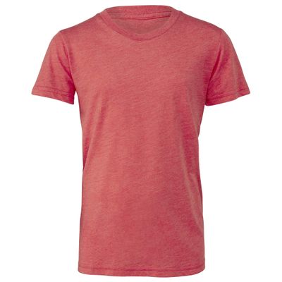 Bella Canvas Youths Tri-Blend T-Shirt, M, Light Red Triblend