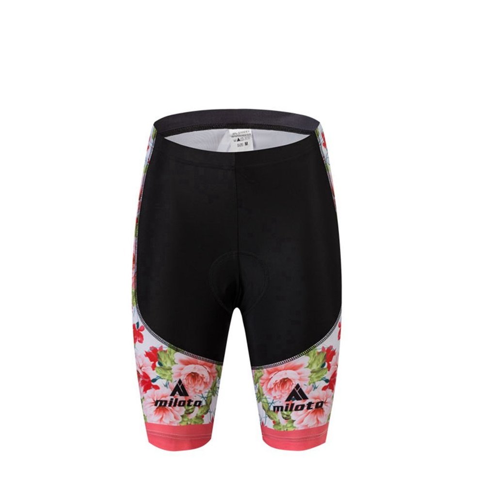 Uriah Women's Cycling Shorts 3D Coolmax Gel Padded Flower Sea Size 4XL(CN)