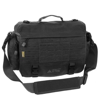 Direct Action Messenger Mk II Tactical Bag Black Mk II 10 Liter Capacity, ideal for laptop, ipad or tablet